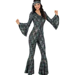 Funidelia Disfraces|Halloween*Disfraz de los Años 70 disco para mujer S
