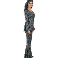 Funidelia Disfraces|Halloween*Disfraz de los Años 70 disco para mujer S