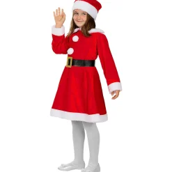 Funidelia Disfraces|Halloween*Disfraz de Mamá Noel Deluxe niña 10-12 años