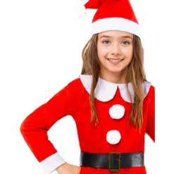 Funidelia Disfraces|Halloween*Disfraz de Mamá Noel niña 10-12 años