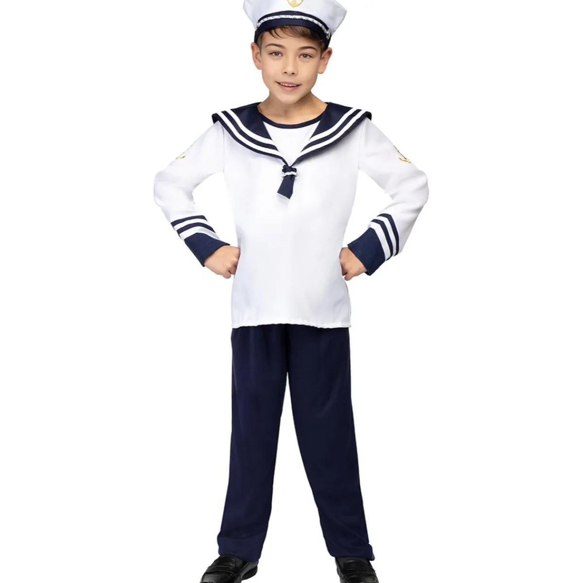 Funidelia Halloween|Disfraces*Disfraz de marinero para niño 5-6 años
