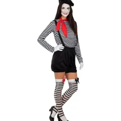 Funidelia Halloween|Disfraces*Disfraz de mimo para mujer L-XL