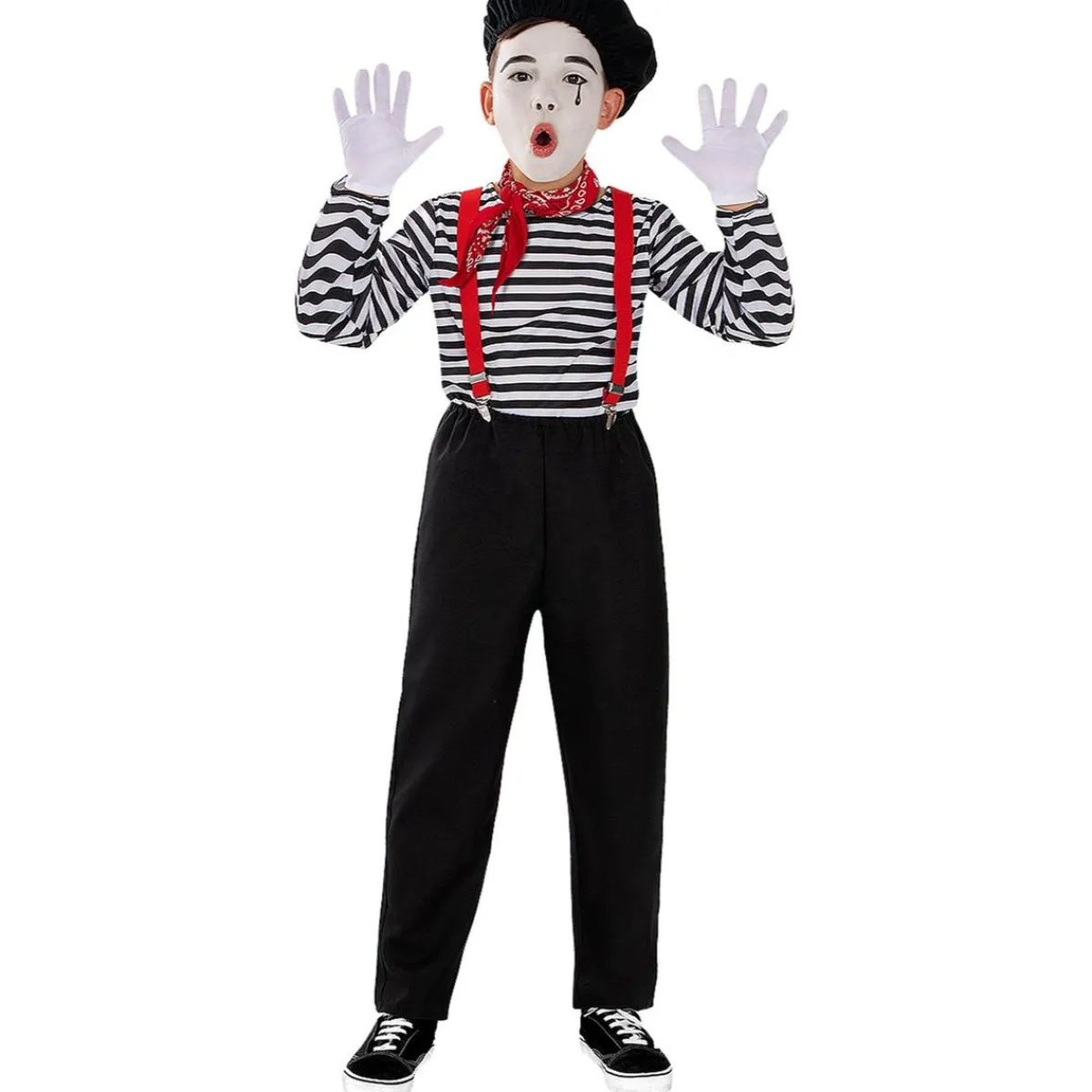 Funidelia Disfraces|Halloween*Disfraz de mimo para niño 10-12 años