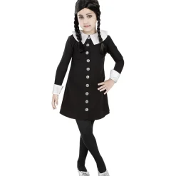 Funidelia Disfraces|Halloween*Disfraz de Miércoles Addams niña 10-12 años