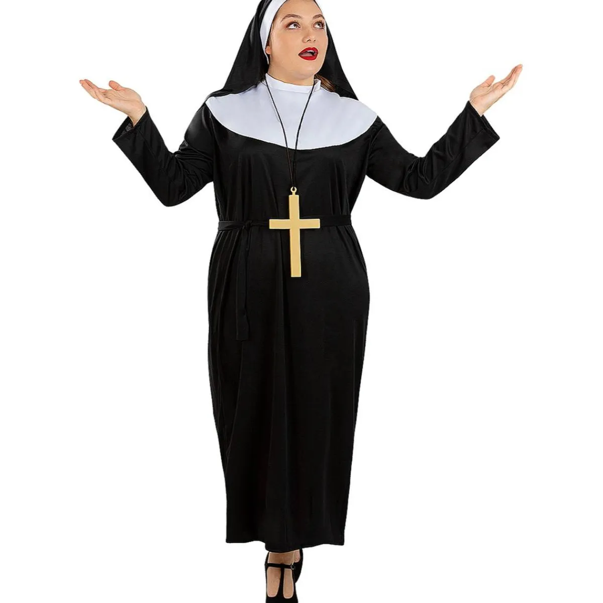 Funidelia Disfraces|Halloween*Disfraz de monja XXL