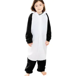 Funidelia Halloween|Disfraces*Disfraz de oso panda onesie para niños 10-12 años