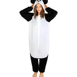 Funidelia Halloween|Disfraces*Disfraz de oso panda onesie para adulto S-M