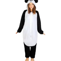 Funidelia Halloween|Disfraces*Disfraz de oso panda onesie para adulto S-M