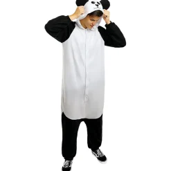 Funidelia Halloween|Disfraces*Disfraz de oso panda onesie para adulto S-M