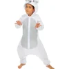 Funidelia Halloween|Disfraces*Disfraz de oso polar onesie para niños 5-6 años
