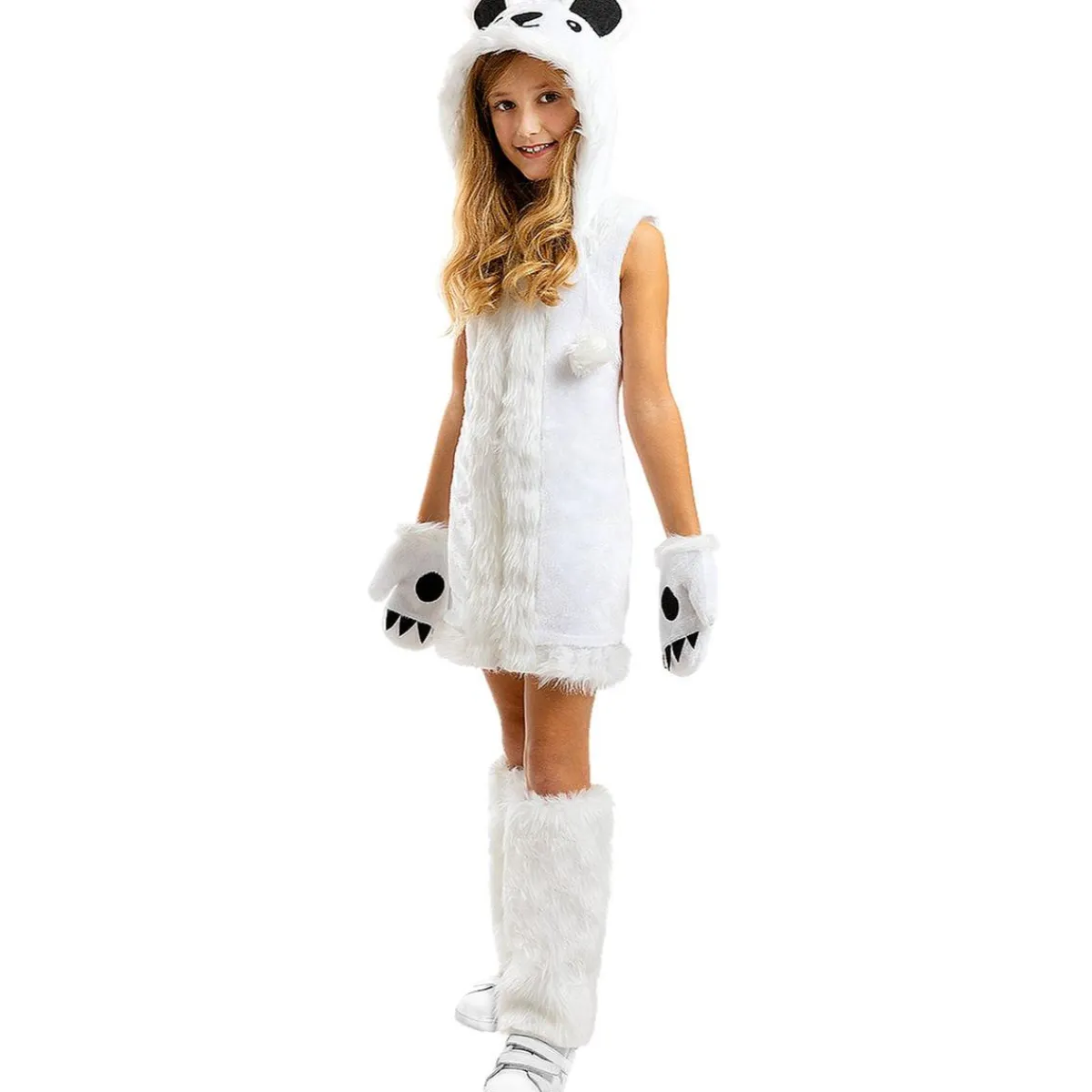 Funidelia Halloween|Disfraces*Disfraz de oso polar para niña 5-6 años
