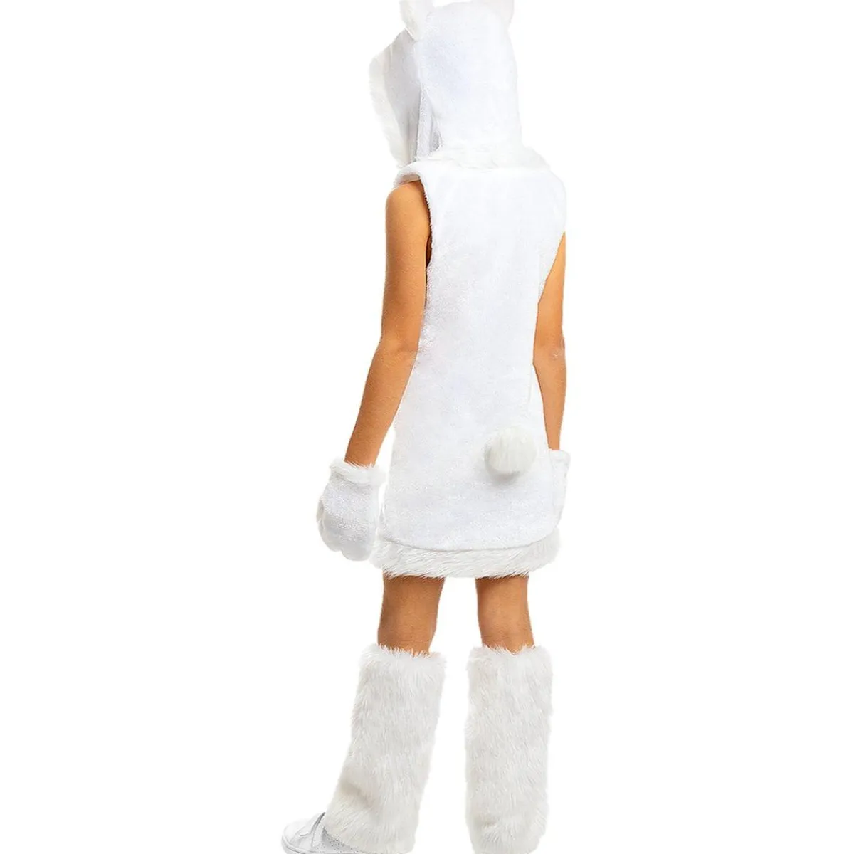 Funidelia Halloween|Disfraces*Disfraz de oso polar para niña 5-6 años