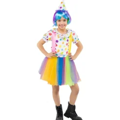 Funidelia Disfraces|Halloween*Disfraz de payasa para niña 3-4 años