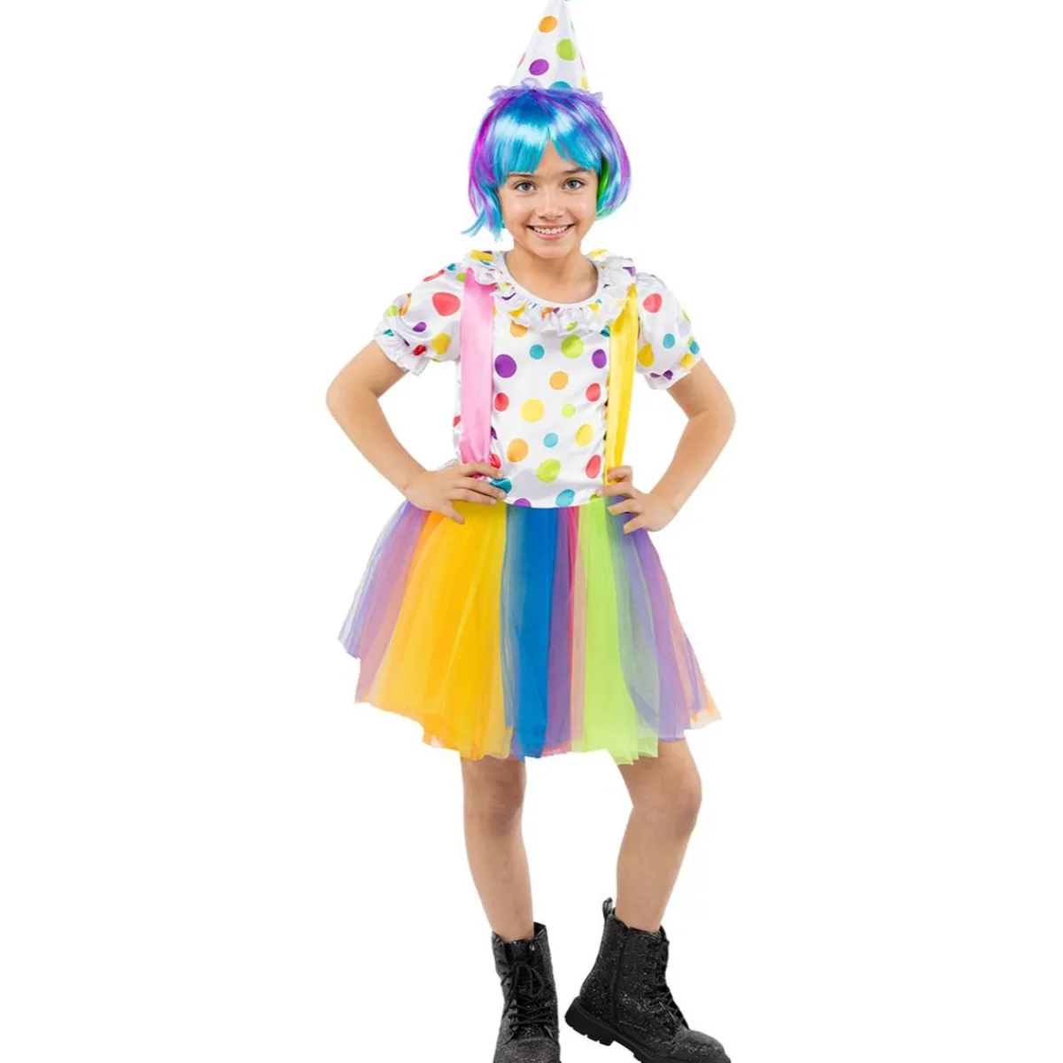 Funidelia Halloween|Disfraces*Disfraz de payasa para niña 10-12 años