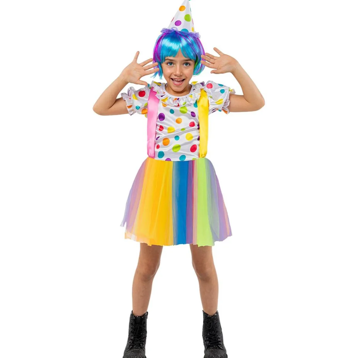 Funidelia Halloween|Disfraces*Disfraz de payasa para niña 10-12 años