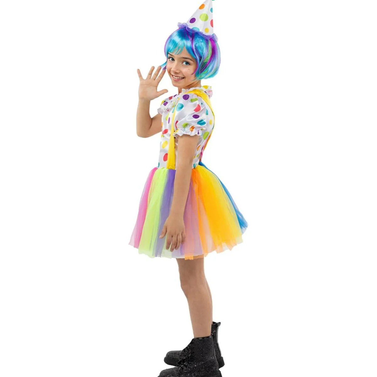 Funidelia Halloween|Disfraces*Disfraz de payasa para niña 10-12 años