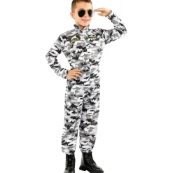 Funidelia Halloween|Disfraces*Disfraz de piloto de caza para niño 5-6 años