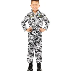 Funidelia Halloween|Disfraces*Disfraz de piloto de caza para niño 7-9 años