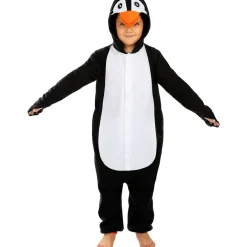 Funidelia Halloween|Disfraces*Disfraz de pingüino onesie para niños 7-9 años