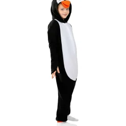 Funidelia Halloween|Disfraces*Disfraz de pingüino onesie para niños 7-9 años