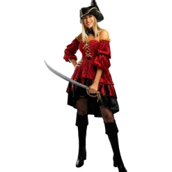 Funidelia Disfraces|Halloween*Disfraz de pirata corsaria elegante para mujer XL