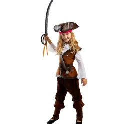 Funidelia Disfraces|Halloween*Disfraz de pirata para niña - Colección Caribe 7-9 años