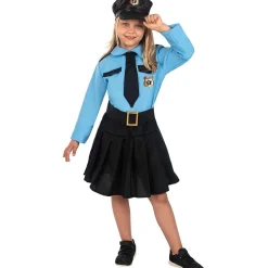 Funidelia Disfraces|Halloween*Disfraz de policía azul niña 3-4 años