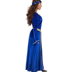 Funidelia Disfraces|Halloween*Disfraz de princesa medieval azul para mujer L
