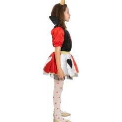 Funidelia Halloween|Disfraces*Disfraz de Reina de corazones para niña 7-9 años