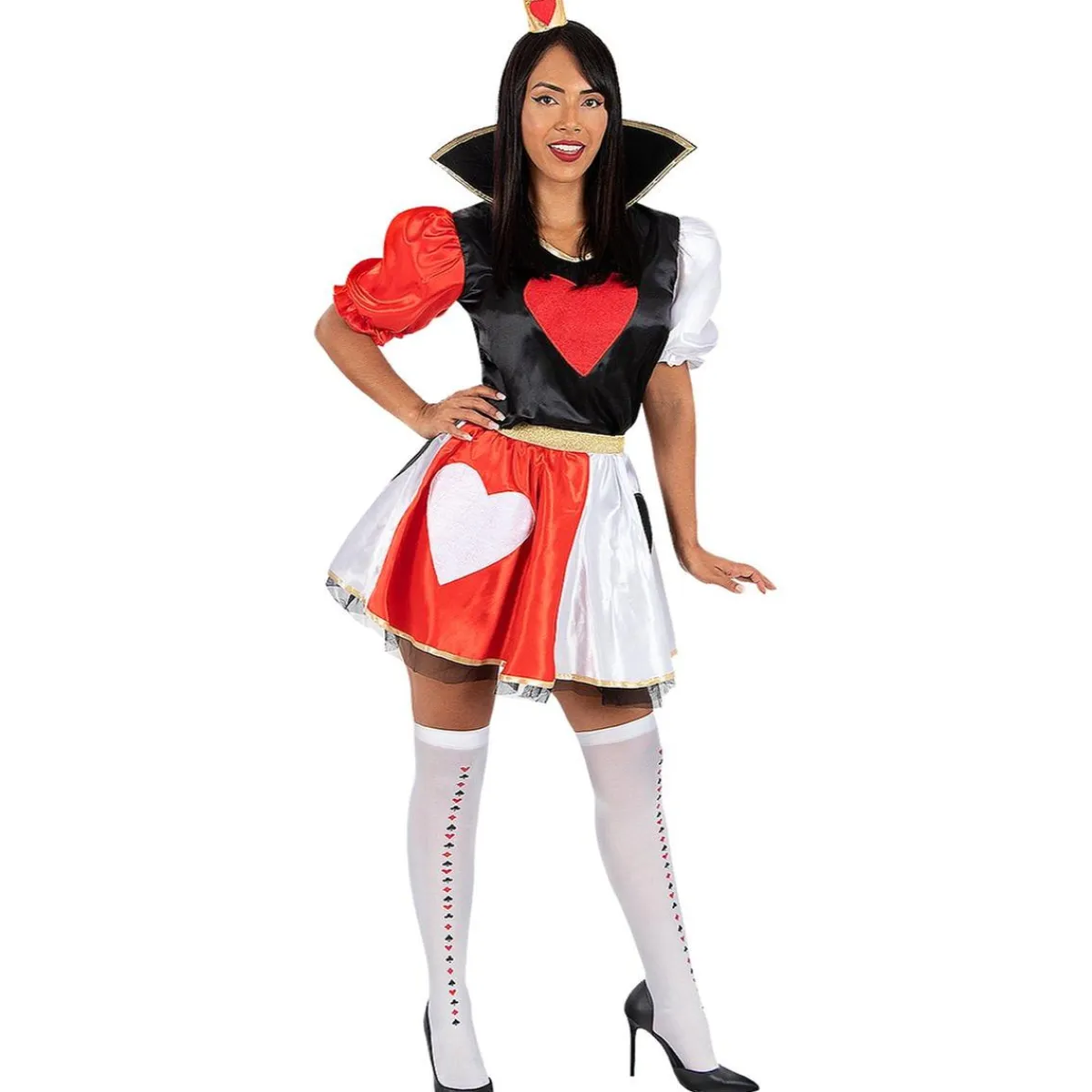 Funidelia Disfraces|Halloween*Disfraz de Reina de corazones para mujer XS