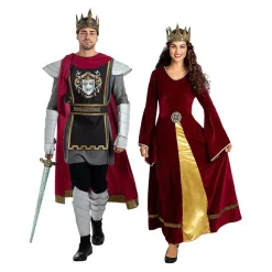 Funidelia Disfraces|Halloween*Disfraz de rey Arturo Deluxe para hombre XL