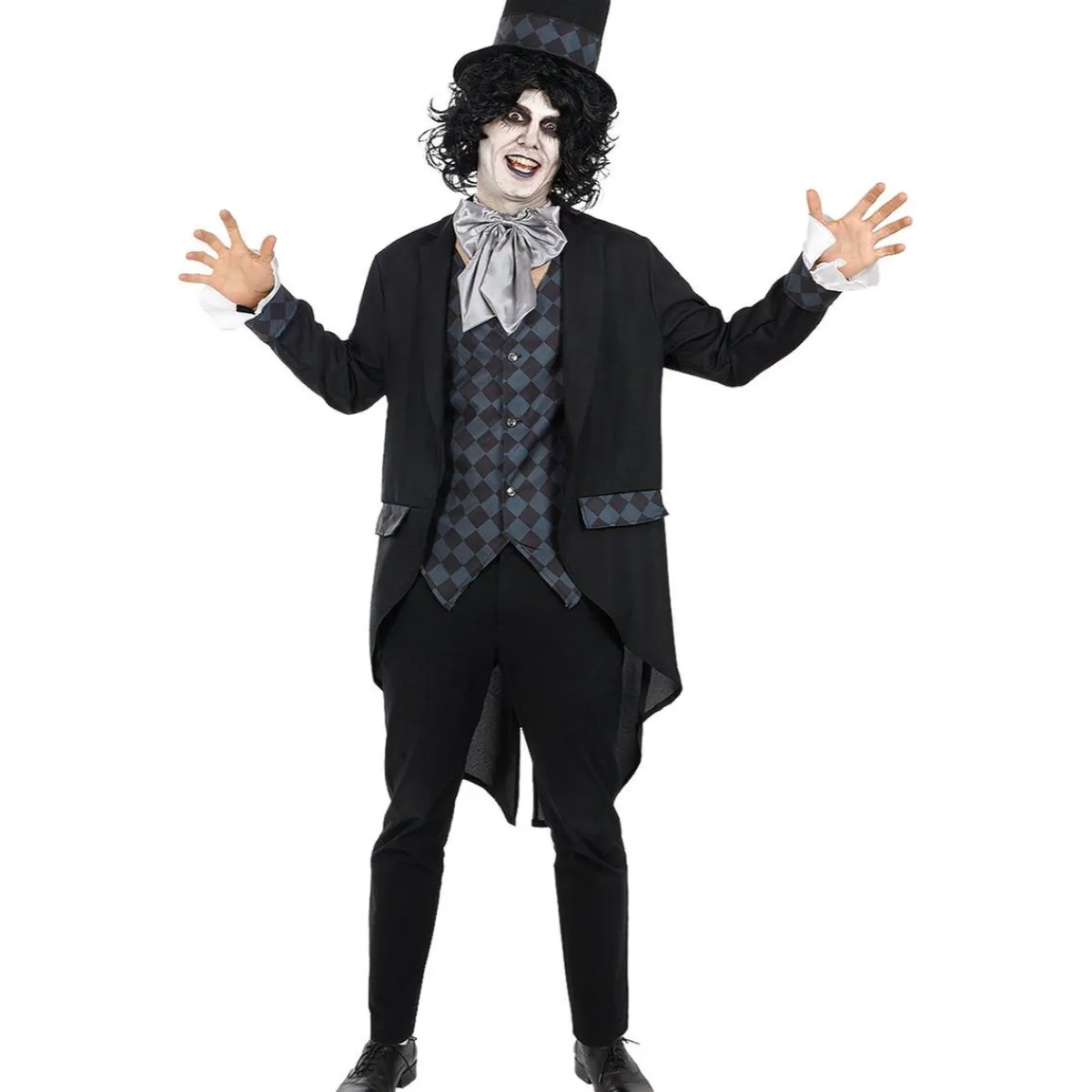 Funidelia Disfraces|Halloween*Disfraz de Sombrerero oscuro para hombre L