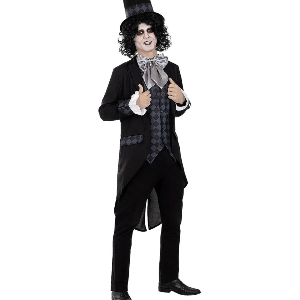 Funidelia Disfraces|Halloween*Disfraz de Sombrerero oscuro para hombre M