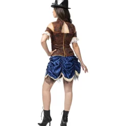 Funidelia Halloween|Disfraces*Disfraz de Steampunk corto para mujer S