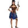 Funidelia Disfraces|Halloween*Disfraz de Steampunk corto para mujer XXL