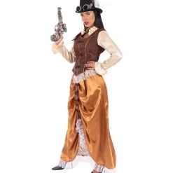 Funidelia Disfraces|Halloween*Disfraz de Steampunk largo para mujer XL