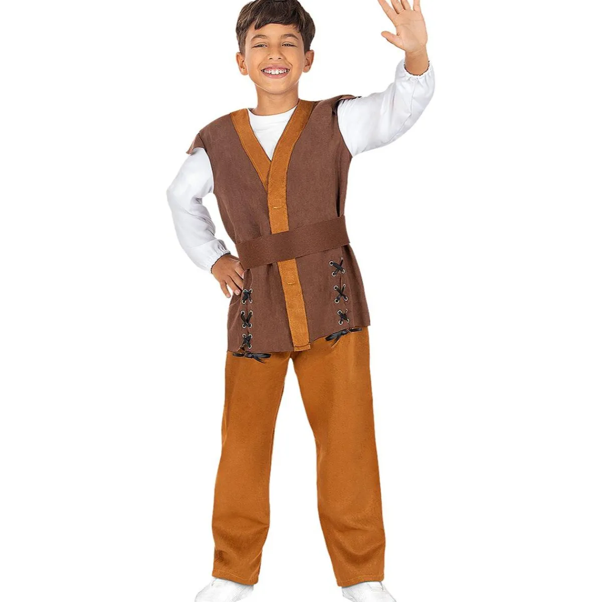 Funidelia Halloween|Disfraces*Disfraz de tabernero medieval para niño 10-12 años