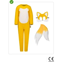 Funidelia Disfraces|Halloween*Disfraz de Tails Sonic niño 5-6 años