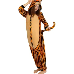 Funidelia Halloween|Disfraces*Disfraz de tigre onesie para adulto L-XL