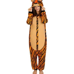Funidelia Halloween|Disfraces*Disfraz de tigre onesie para adulto L-XL