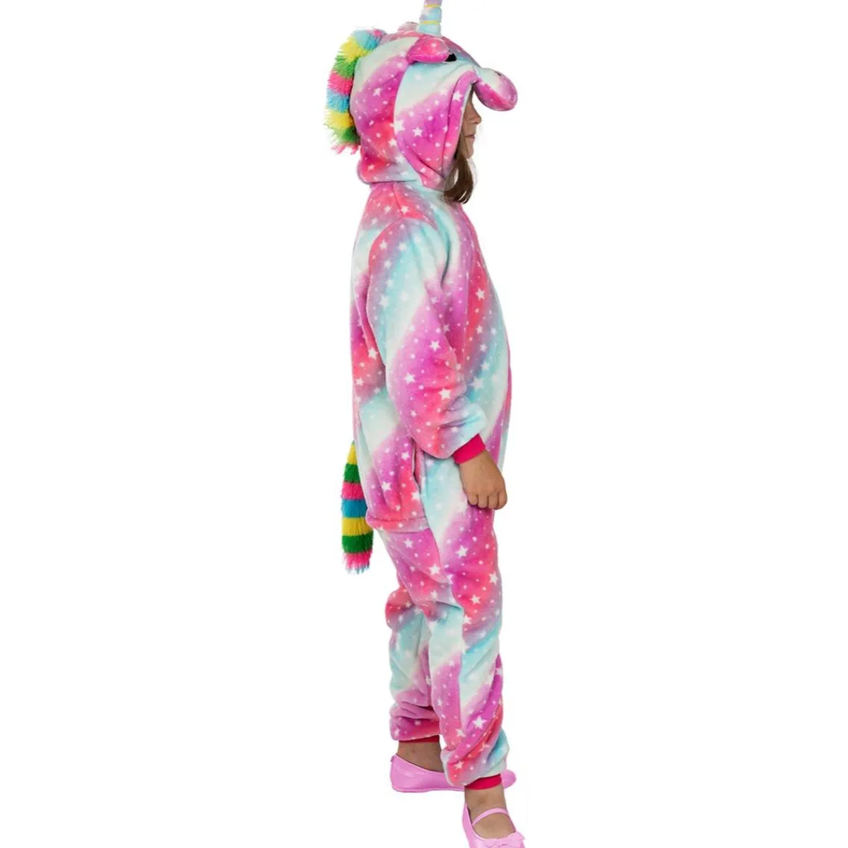 Funidelia Halloween|Disfraces*Disfraz de unicornio multicolor onesie para niños 10-12 años