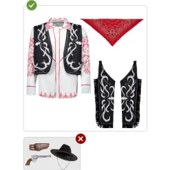 Funidelia Disfraces|Halloween*Disfraz de vaquero para adulto XL