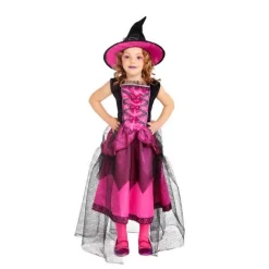 RUBIE'S Disfraces|Halloween*Disfraz infantil - Bruja chic rosa 5-7 años