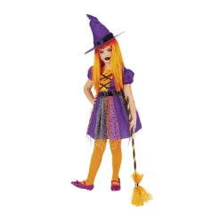 RUBIE'S Disfraces|Halloween*Disfraz Infantil - Bruja Superstar Purpy 8-10 años