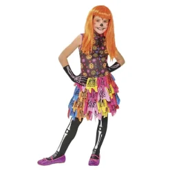 RUBIE'S Disfraces|Halloween*Disfraz infantil - Skelita de los muertos talla M