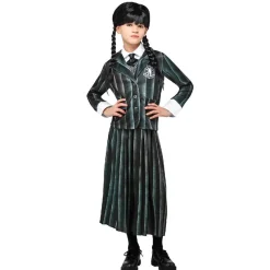 RUBIE'S Disfraces|Halloween*Disfraz infantil - Uniforme Miércoles Addams talla L