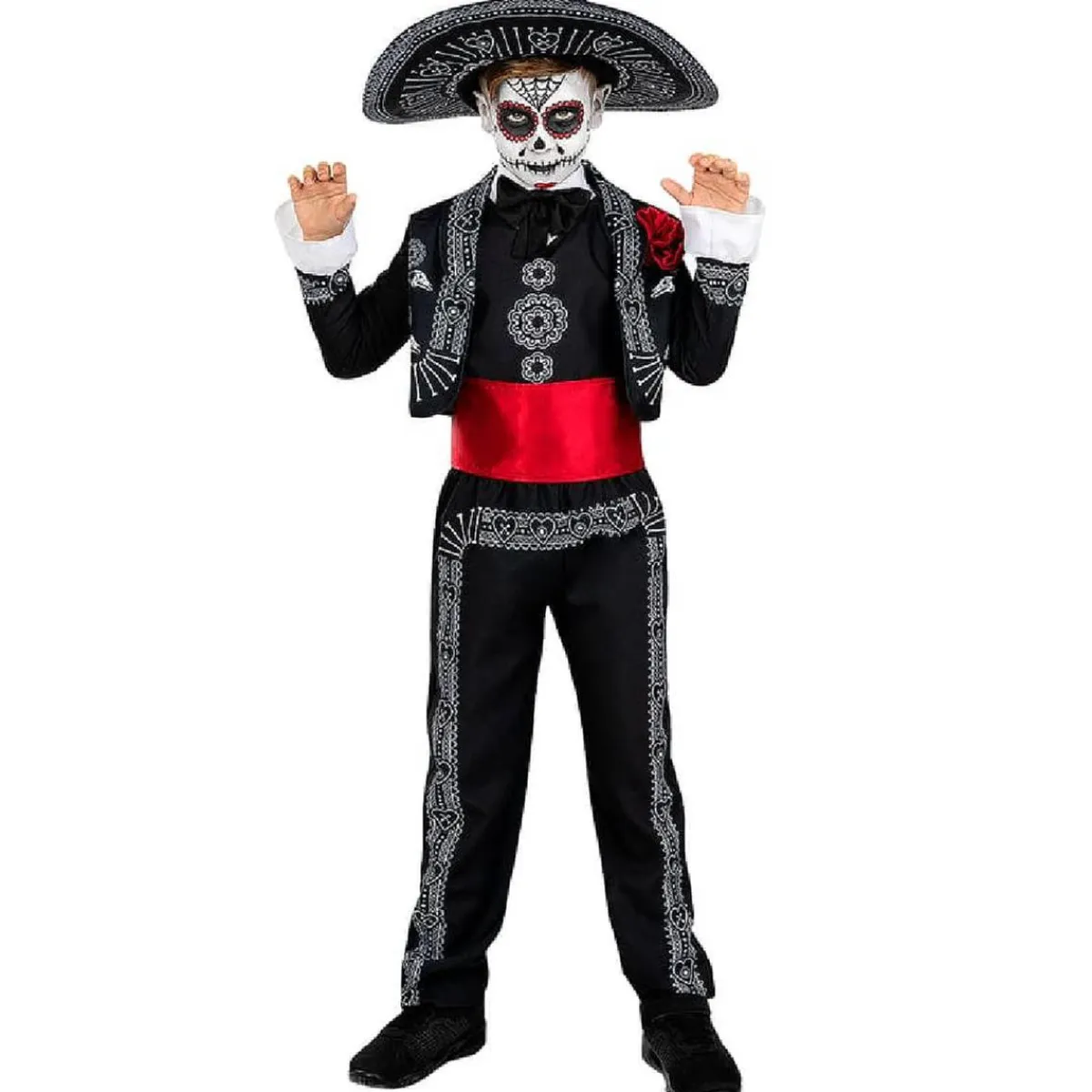 Funidelia Disfraces|Halloween*Disfraz infantil Día de los Muertos (5-6 años)