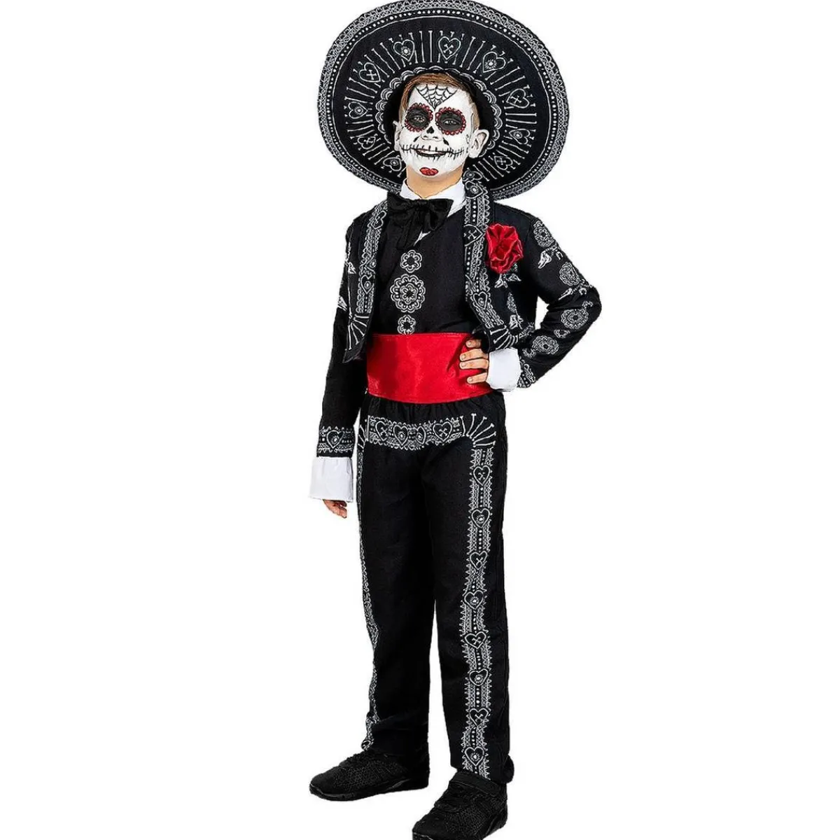 Funidelia Disfraces|Halloween*Disfraz infantil Día de los Muertos (5-6 años)