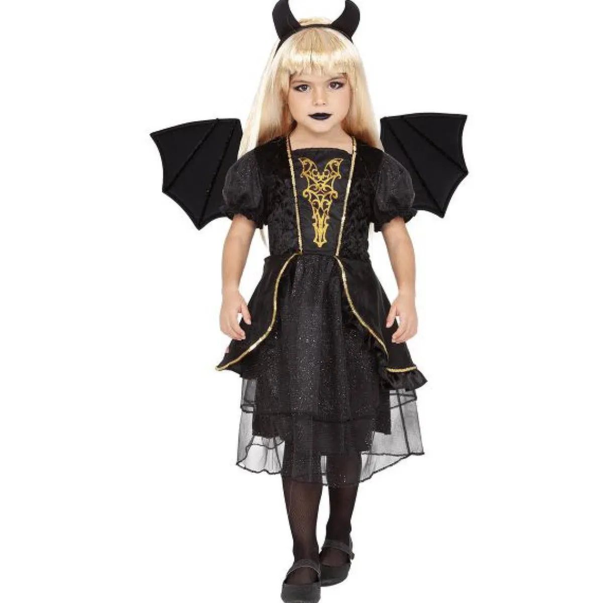 RUBIE'S Disfraces|Halloween*Disfraz infantil Dark Devil Talla M (9-10 años)