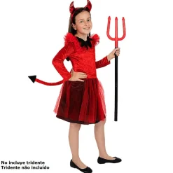Funidelia Disfraces|Halloween*Disfraz infantil de Diablesa (7-9 años)